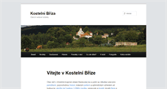 Desktop Screenshot of kostelnibriza.cz